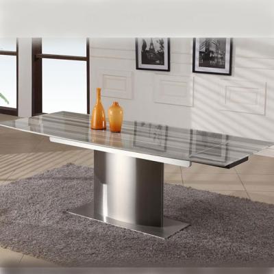 China (size) 2021 new designs adjustable high quality modern marble rectangular dining table for sale