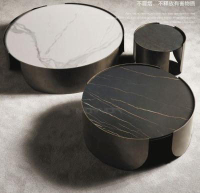 China Small Apartment Table (Other) Rock Dish Tea Side Table Combination Italian Light Luxury Simple Modern Living Room Furniture Adjustable Living Room for sale