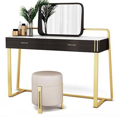 China Modern Style Dresser Simplicity Metal Dressing Table (Other) Latest Design Adjustable With Mirror Bedroom Furniture for sale