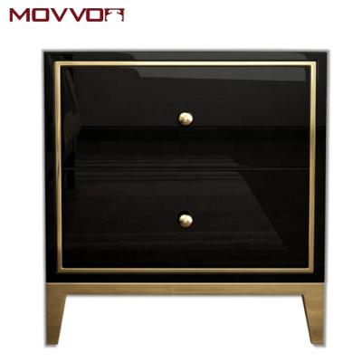 China Living room style small metal nightstand modern corner table bedside locker convertible modern wood corner table for sale