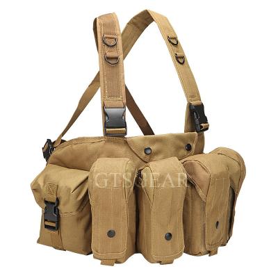 China Adjustable Lightweight Waterproof Tactical Vest Molle Quick Release Waist Support Belt With Pockets Pouches Customize for sale