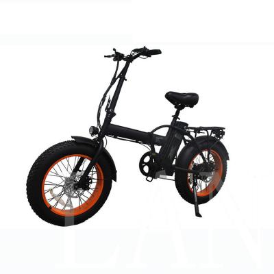 China New small 48V 500W fat tire 2023 aluminum alloy model folding electric ebike for sale