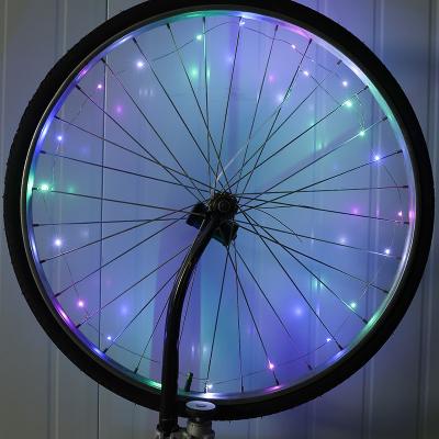 China Waterproof IPX4 RGB bicycle accessories luz de bicicleta ebike rim lights bike spoke bicycle wheel light for bike for sale