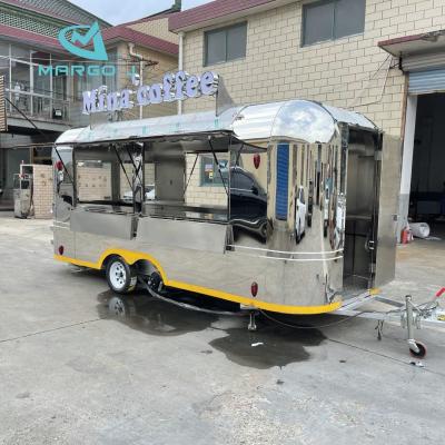 China 2021 low price tabletop mobile fruit kitchen trailer trucks commercial catering pizza trailer for sale Mexico for sale