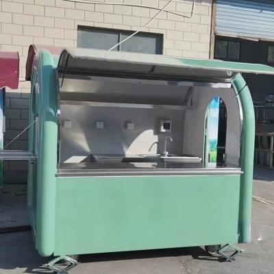 China 2021 American Popular Vegetable Processing Factory Street Truck Trailer Food Truck Hot Dog Cart With Mobile Snack Kitchen Cooking Equipment Price for sale