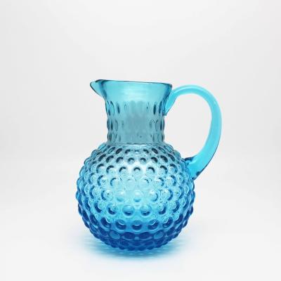 China High Quality Handcrafted Glass Beverage Decanter Cold Water Bottle for sale