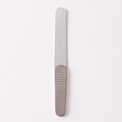 China Good Quality Double Side Metal Nail File Stainless Steel Durable Nail File for sale