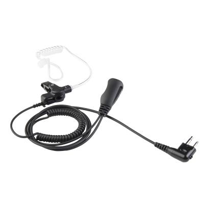 China In-ear Two-Wire Earpiece Headset Surveillance with Plug 2 pin 2.5mm+3.5mm Compatible with Motorola Walkie Talkie 2 Way Radio for sale