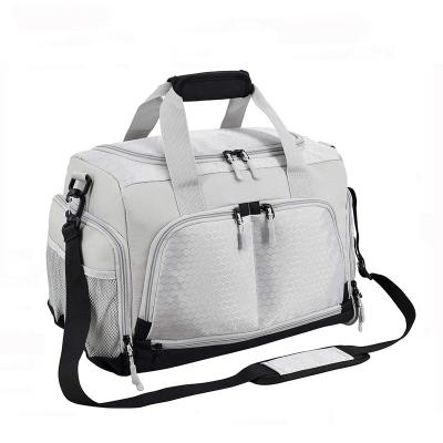 China High Quality Custom Fashion Logo Sports Gym Bag Waterproof Duffle Travel Bag With Shoes Compartment for sale