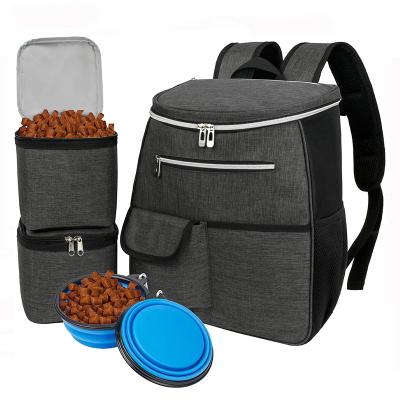 China Wholesale Viable Large Capacity Dog Weekend Travel Tote Organizer Bag Waterproof Pets Travel Food Bag for sale