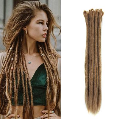 China Yaki 613# Blonde Synthetic Dreads 20 Inch Handmade Dreadlock Extensions Twist Hair Crochet Braiding Hippie Braids for sale