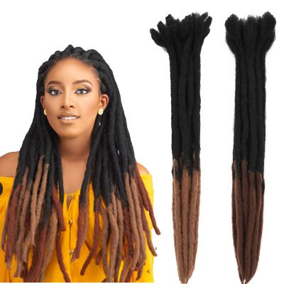 China Extensions Woman's Same Dreadlocks 24inch Dreadlocks Shape Reggae Hair Hip Hop Style Synthetic Dreadlocks Hair For Woman for sale