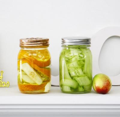 China Mason Jar Microwavable Wide Mouth Glass Vanjoin Jar 4oz 8oz 10oz 12oz 16oz 32oz Bulk for sale