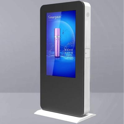 China Outdoor High Brightness IP65 Waterproof 55 Inch Outdoor Wifi Touch Screen Advertising Totem LCD Display for sale