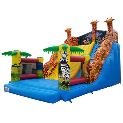 China China Retail Amusement Park School Backyard Birthday Party Rental Inflatable Combo Slide With Jumping Castle Bouncer House for sale