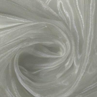 China Downproof fashional plain dyed soft tulle organza fabric for dress wholesale for sale