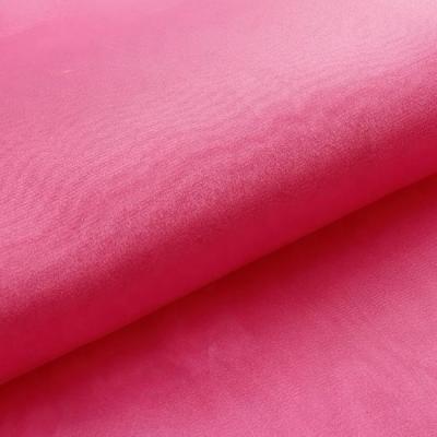 China Famous Brand Good Quality Shrink-Resistant Cheap Polyester Organza Stiff Crystal Fabric For Bags for sale