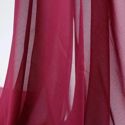 China Italian 2 Tone Chiffon Fabric Factory Wholesale Price Cationic Dress Polyester Chiffon Hot Selling Colors for sale