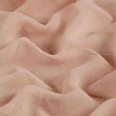 China New Product Dobby Georgette Soft Kind Of Designs Plain Dyed Fabric For Dress And Suit for sale