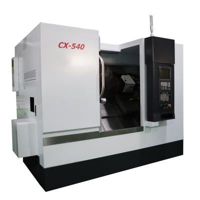 China Building material stores cnc lathe machine with hyaulic servo turret and tailstock TCK550/TCK600/TCK700 for sale