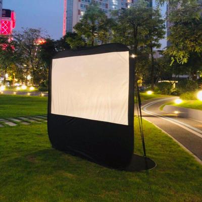 China Quick Open View Easy Open Fold Up Pop Up Outdoor Portable Foldable Projection Screen Monitor Auto Projector Screen Monitor for sale