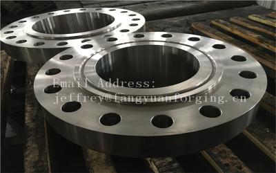 China ASME B16.5 WN A350 LF6 forjou a flange do aço carbono com a flange agradável da embalagem ou do Un-padrão à venda