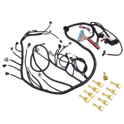 China Gold Drive-By-Wire Standalone Wiring W/4L60E For 4.8 5.3 6.0 LS 1999-2003 30*30*14CM Vortec Interchange for sale