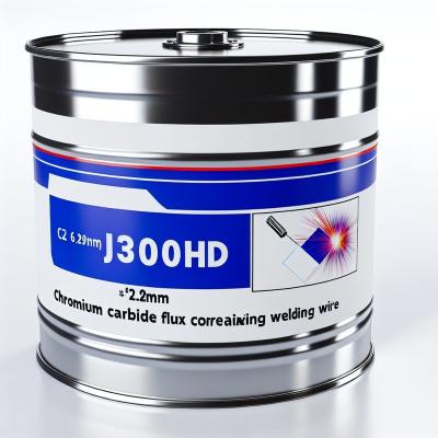 China Material de superficie de superficie dura que contiene carburo de cromo JH-300HD alambre de soldadura de superficie dura con núcleo de flujo en venta