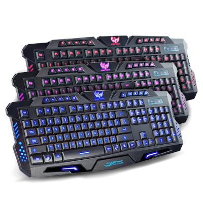 China M200 Computer Gaming Keyboard Teclado USB Tricolor Plug & Play Power Fight Backlit Keyboard For Desktop Laptop r20 for sale