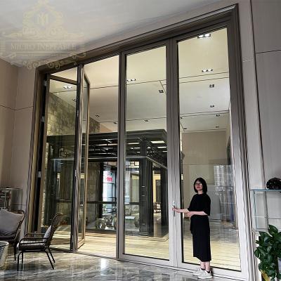 China High Quality Heat Insulated Customize Hurricane Proof Heavy Duty Aluminum Folding Sliding Door Patio Doors For House for sale