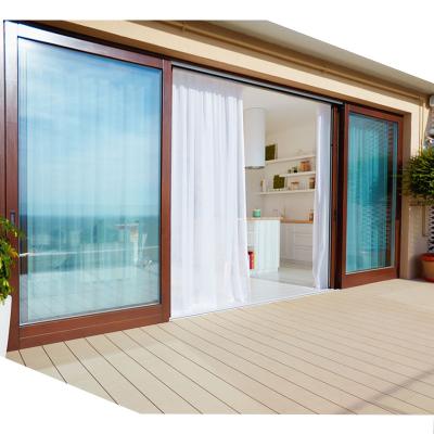 China High Quality Outdoor Aluminum Automatic Sliding Door System Heat Insulation Balcony Tempered Glass Multi Slide Patio Door for sale