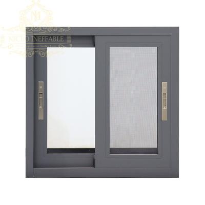 China China Supplier High Quality Magnetic Sliding Window Design Aluminum Roller Double Glazed Sliding Windows for sale