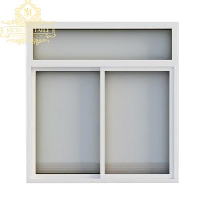 China Factory Sliding Screen Magnetic American Standard Window Screen Horizontal Aluminum Down Aluminum Alloy Sliding Windows With Mosquito Net for sale