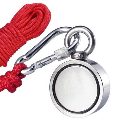 China Industrial Magnetic Fishing Strong Magnet 600KG Set Fishing Kit Set With Rope for sale