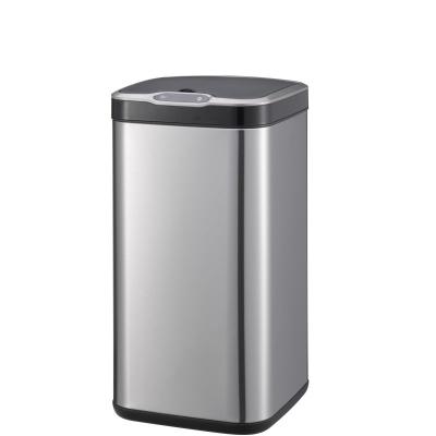 China Factory direct supply viable waste bin stainless steel induction smart trash can with best prices for sale