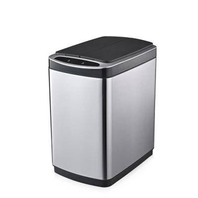 China Selling Overseas Viable Smart Bin 20L 30L 40L 50L Stainless Steel Trash Can Home Waste Bins Well for sale