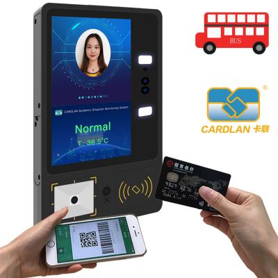 China Bus Company 8 Inch Face Recognition Reader Touch Screen Bus Validator for Transit Tagging for sale