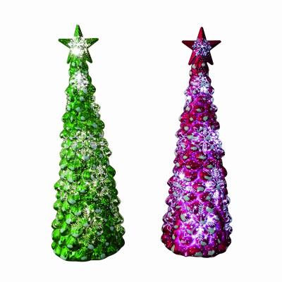 China Laser Engraving MODEL WHOLESALE PRE-BED LED Laser MODEL CHRISTMAS CONE 14INCH PLASTIC METAL TREE for sale