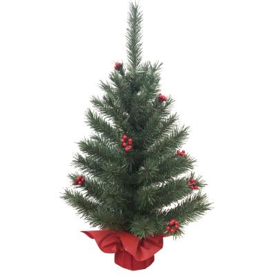 China Wholesale Beautiful Table Decoration 24 Inch (60.9cm) Mini PVC Artificial Christmas Trees for sale