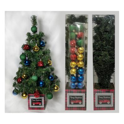 China Hot Sale TABLETOP 24 Inch (60.9cm) Decorative Christmas Tree Decorations for sale