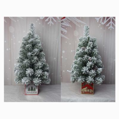 China TABLETOP; Hot Sale Assembled Table Tree 24 Inch (60.9 cm) Christmas Assembled Trees With Wooden Base for sale