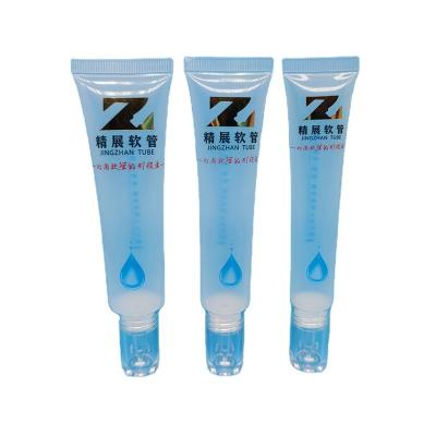 China Color print 15g20g30g eye essence oil clear PE tube plastic cosmetic high quality transparent round cosmetic packaging for sale