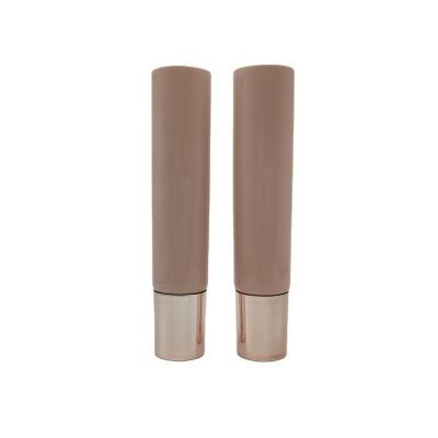 China OEM Cosmetic Empty PE Plastic Pink Color Logo Surface Morden Eye Cream Tube Customization 15ml 20ml Quantity Quantity for sale