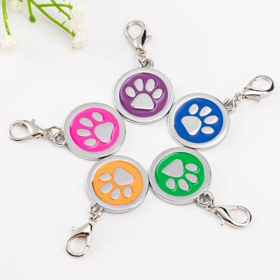 China Wholesale Custom Engraved Pendant Blank Double Sided Metal Pet ID Key Chain Metal Dog Tag Logo Dog Tags From China Tag for sale