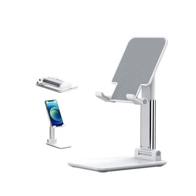 China 2021 Foldable Aluminum Alloy New Arrival Mobile Phone Stand Table Phone Holder Mobile Phone Assories Display Stand for sale