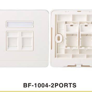 China Structure Wiring System 2 Ports Face Plate 1004 Us 2 Gang Low Voltage Mounting Wall for sale