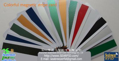 China Colorful magnetic stripe card,gold,silver,green,blue,red,laser magnetic stripe card for sale