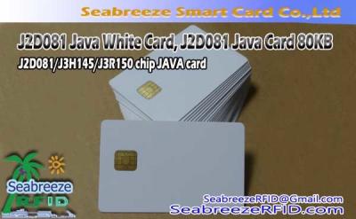 China J2D081 Java White Card, J2D081 Java Card 80KB for sale