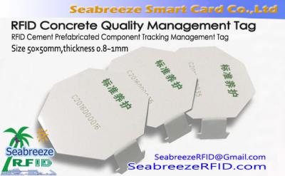 China RFID Cement Tracking Management Tag, RFID Concrete Quality Management Tag zu verkaufen