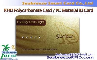 China Polycarbonate Material Card, PC Material High Temperature Resistant RFID Card for sale